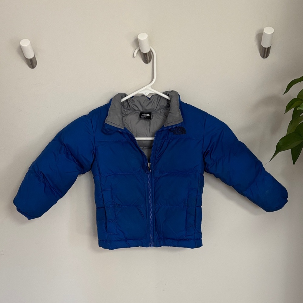 Kids Blue Puffer Jacket 3T